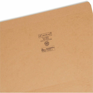 Heavyweight Kraft File Folder, Straight Tabs, Legal Size, 0.75" Expansion, 11-pt Kraft, Brown, 100/Box