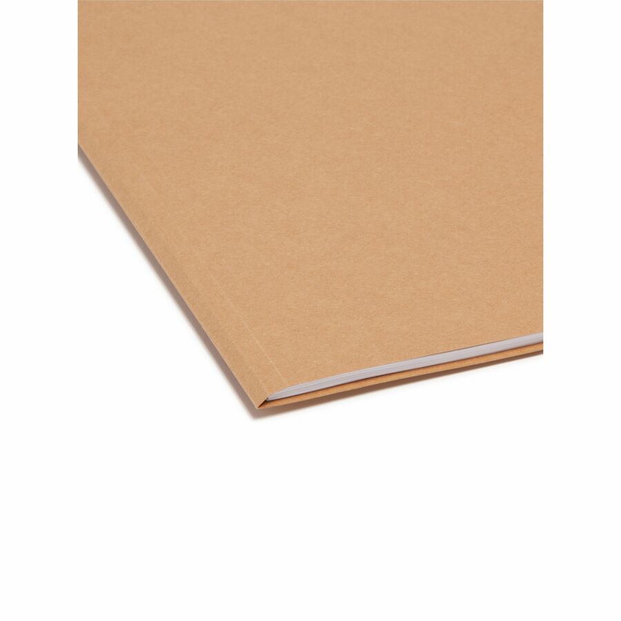 Heavyweight Kraft File Folder, 1/3-Cut Tabs: Assorted, Legal Size, 0.75" Expansion, 11-pt Kraft, Brown, 100/Box