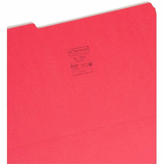 Colored File Folders, 1/3-Cut Tabs: Assorted, Legal Size, 0.75" Expansion, Assorted Colors, 100/Box