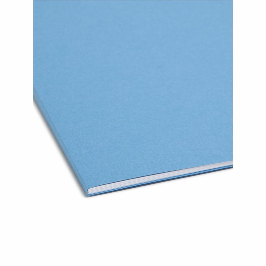 Top Tab Colored Fastener Folders, 0.75" Expansion, 2 Fasteners, Legal Size, Blue Exterior, 50/Box