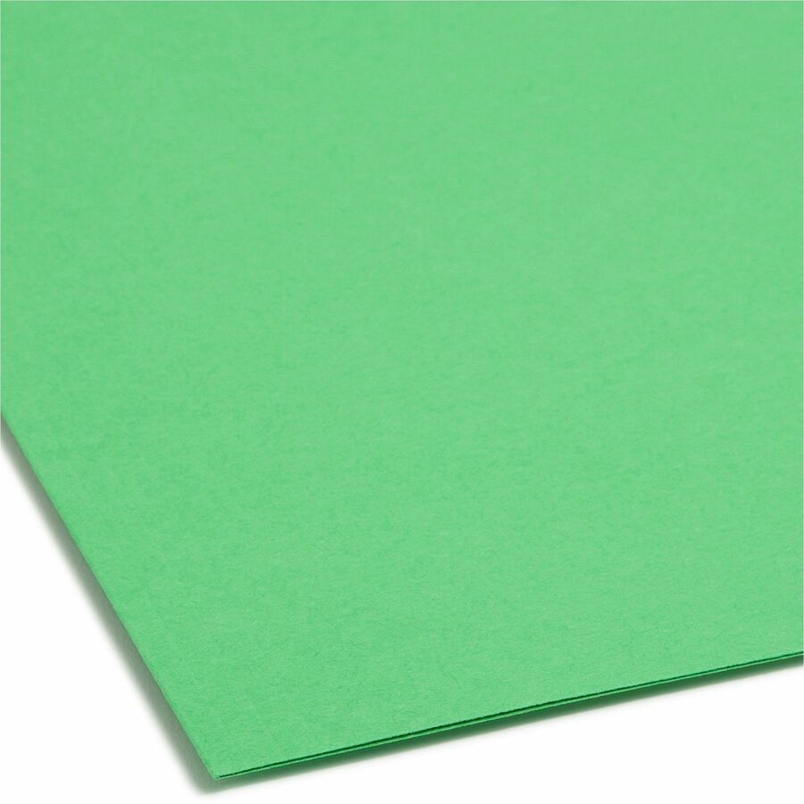 Top Tab Colored Fastener Folders, 0.75" Expansion, 2 Fasteners, Legal Size, Green Exterior, 50/Box