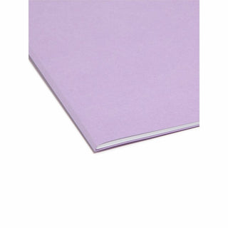 Reinforced Top Tab Colored File Folders, 1/3-Cut Tabs: Assorted, Legal Size, 0.75" Expansion, Lavender, 100/Box