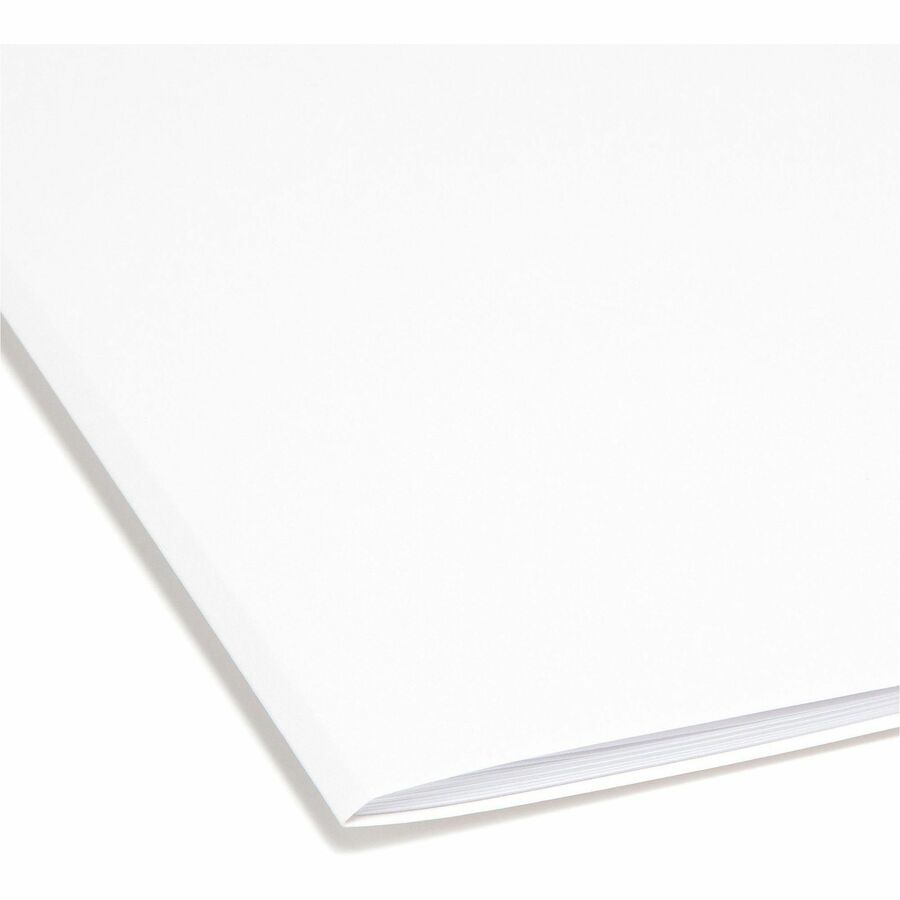 Reinforced Top Tab Colored File Folders, 1/3-Cut Tabs: Assorted, Legal Size, 0.75" Expansion, White, 100/Box