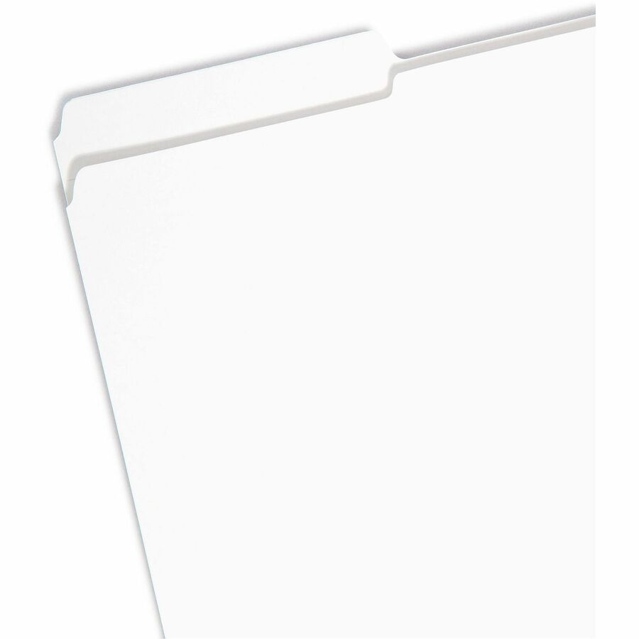 Reinforced Top Tab Colored File Folders, 1/3-Cut Tabs: Assorted, Legal Size, 0.75" Expansion, White, 100/Box