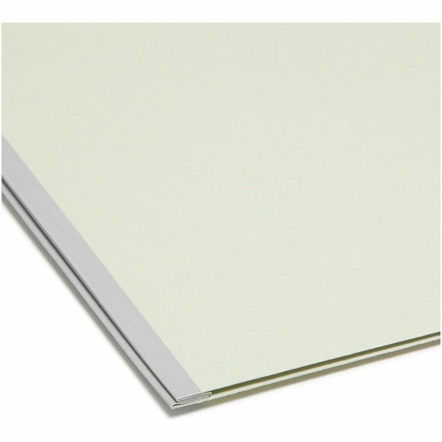 Expanding Recycled Heavy Pressboard Folders, 1/3-Cut Tabs: Assorted, Legal Size, 2" Expansion, Gray-Green, 25/Box