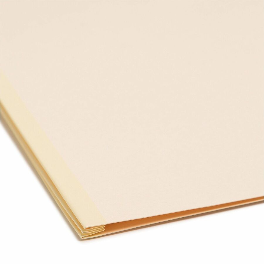 Four-Section Top Tab Classification Folders, 2" Expansion, 1 Divider, 4 Fasteners, Legal Size, Manila, 10/Box