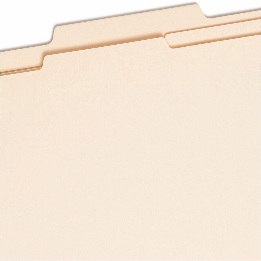 Four-Section Top Tab Classification Folders, 2" Expansion, 1 Divider, 4 Fasteners, Legal Size, Manila, 10/Box