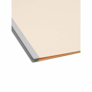 Six-Section Top Tab Classification Folders, 2" Expansion, 2 Dividers, 6 Fasteners, Legal Size, Manila, 10/Box