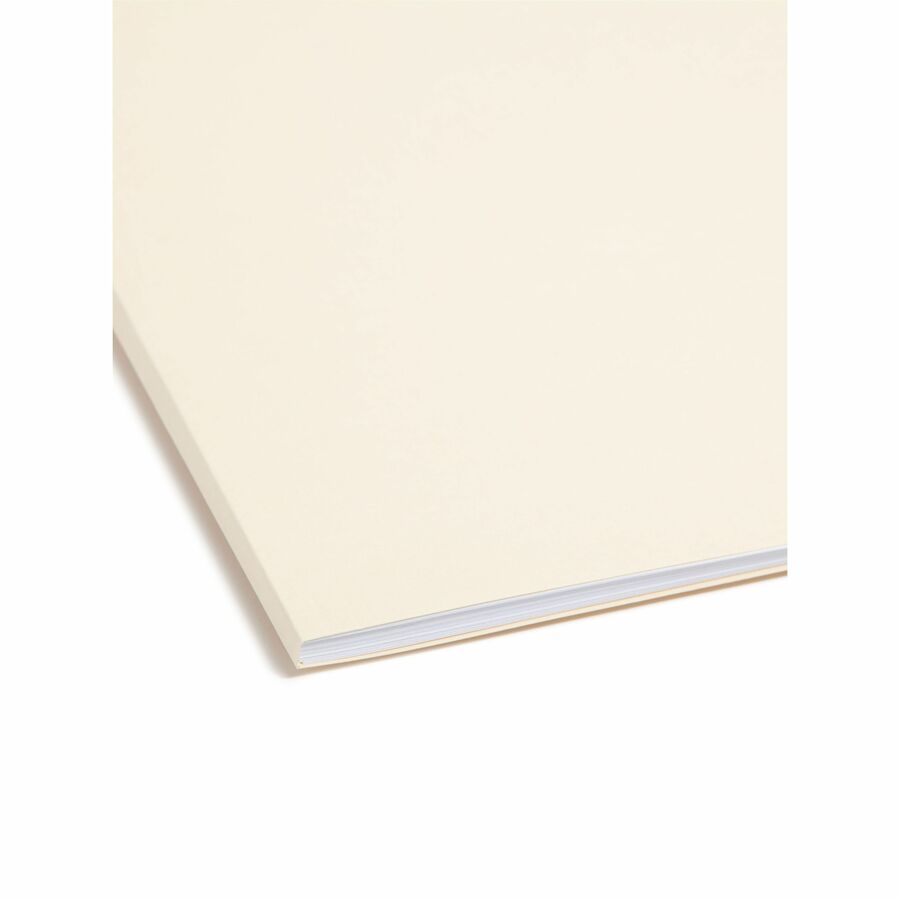 Top Tab Fastener Folders, Straight Tabs, 0.75" Expansion, 2 Fasteners, Legal Size, Manila Exterior, 50/Box
