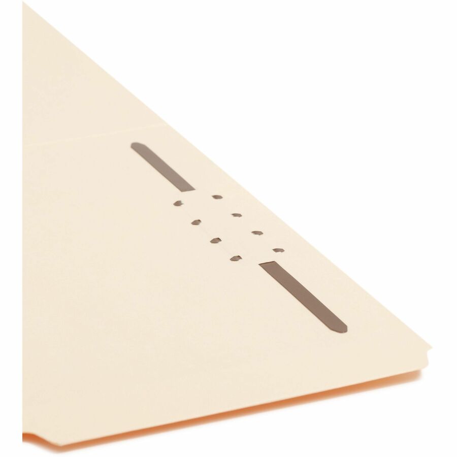 Top Tab Fastener Folders, 1/3-Cut Tabs: Assorted, 0.75" Expansion, 1 Fastener, Legal Size, Manila Exterior, 50/Box