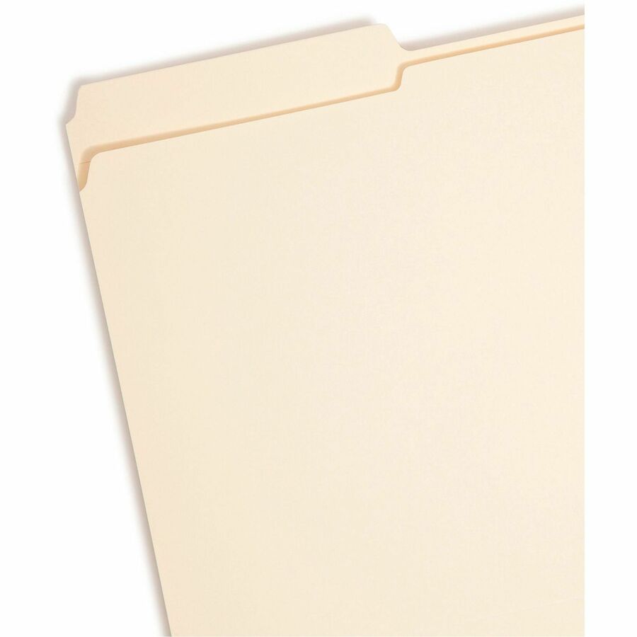 Top Tab Fastener Folders, 1/3-Cut Tabs: Assorted, 0.75" Expansion, 1 Fastener, Legal Size, Manila Exterior, 50/Box