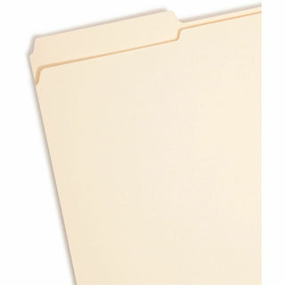 Top Tab Fastener Folders, 1/3-Cut Tabs: Assorted, 0.75" Expansion, 1 Fastener, Legal Size, Manila Exterior, 50/Box