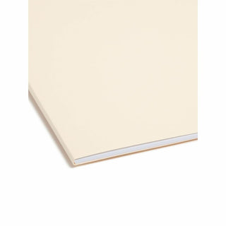Top Tab Fastener Folders, 1/3-Cut Tabs: Assorted, 0.75" Expansion, 1 Fastener, Legal Size, Manila Exterior, 50/Box