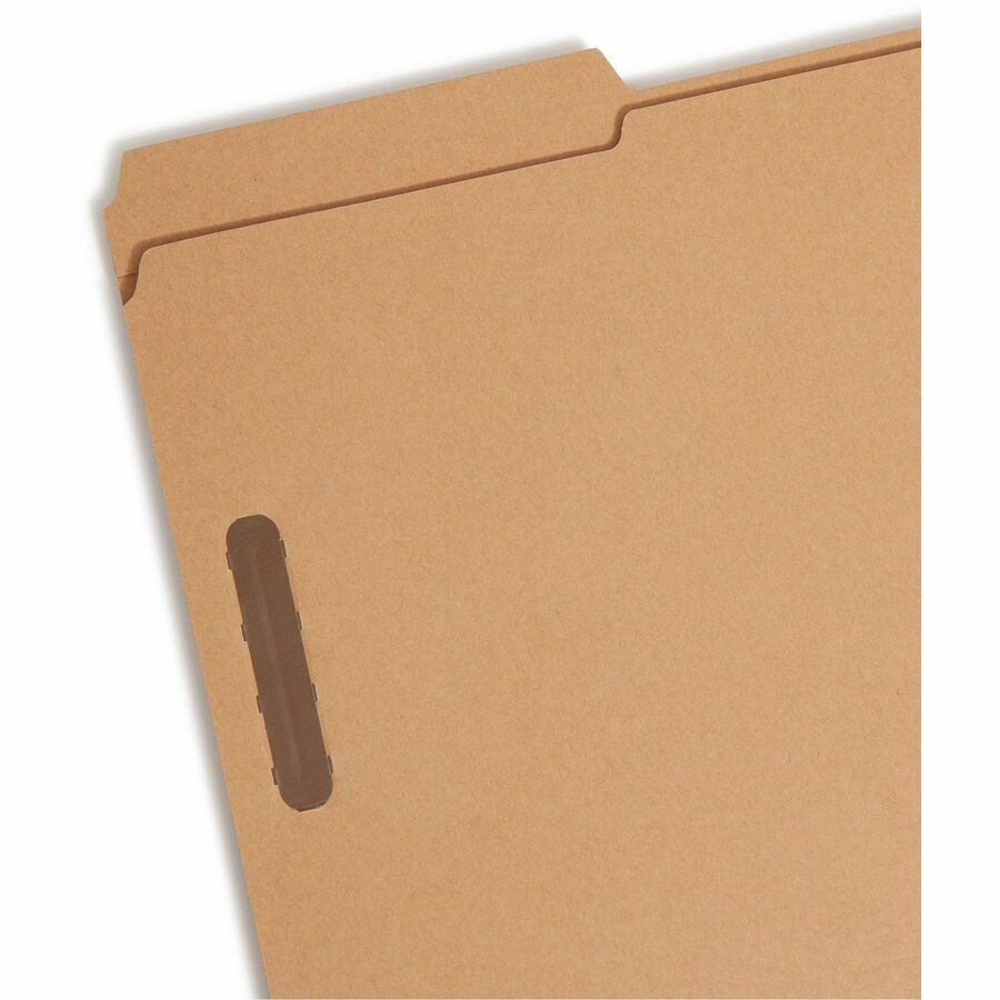 Top Tab Fastener Folders, 1/3-Cut Tabs: Assorted, 0.75" Expansion, 2 Fasteners, Legal Size, Kraft Exterior, 50/Box