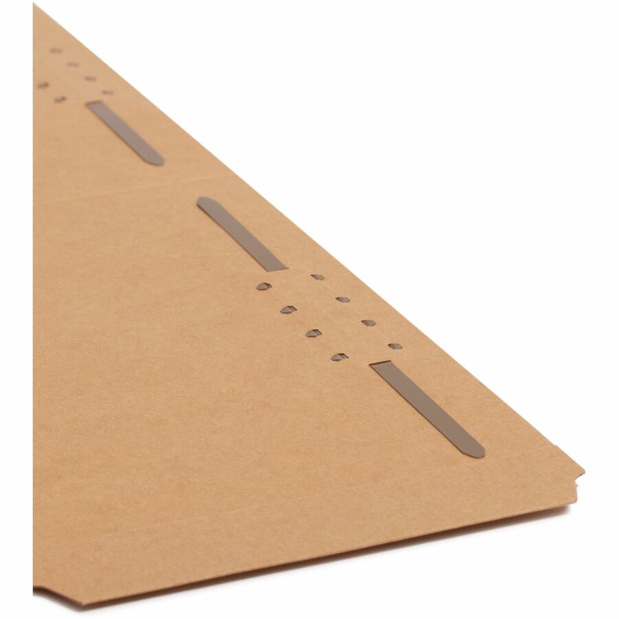 Top Tab Fastener Folders, 1/3-Cut Tabs: Assorted, 0.75" Expansion, 2 Fasteners, Legal Size, Kraft Exterior, 50/Box