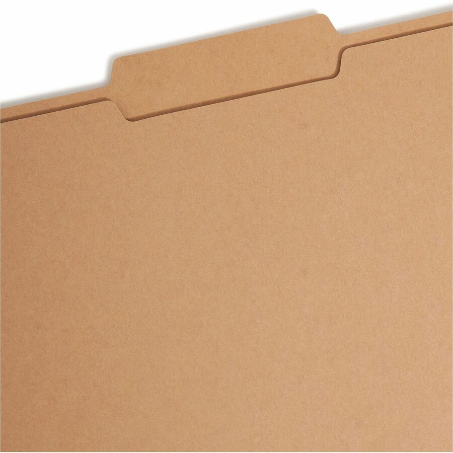Top Tab Fastener Folders, Guide-Height 2/5-Cut Tabs, 0.75" Expansion, 2 Fasteners, Legal Size, 17-pt Kraft, 50/Box