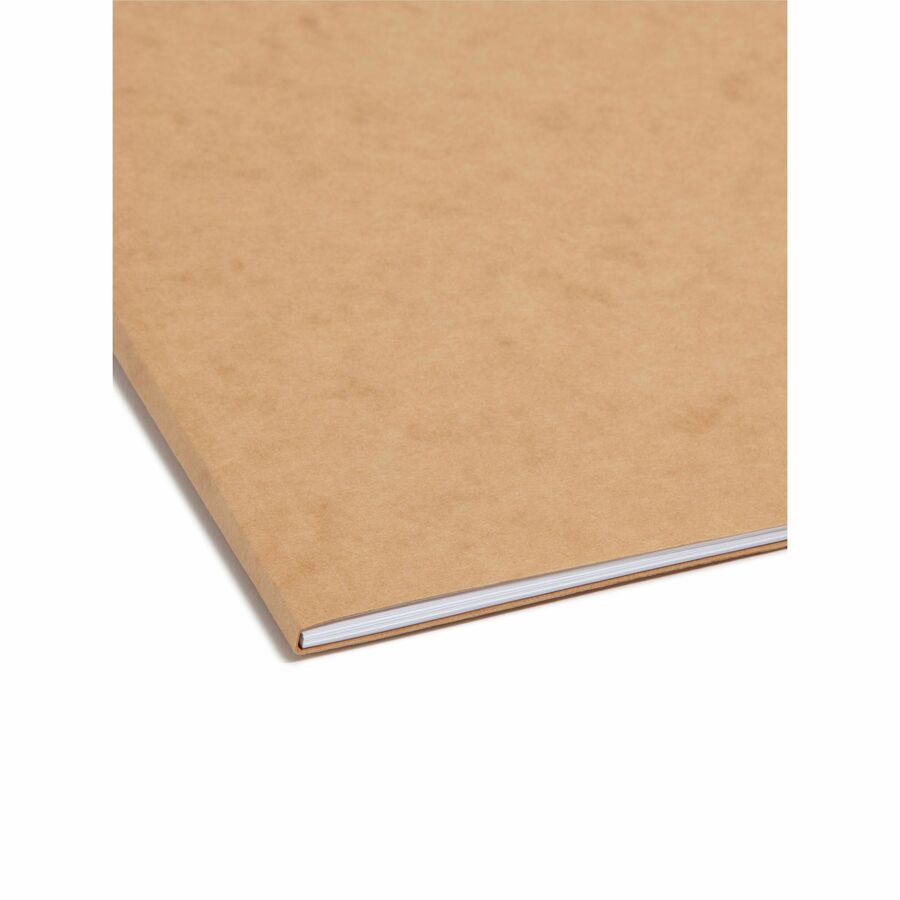 Top Tab Fastener Folders, Guide-Height 2/5-Cut Tabs, 0.75" Expansion, 2 Fasteners, Legal Size, 17-pt Kraft, 50/Box