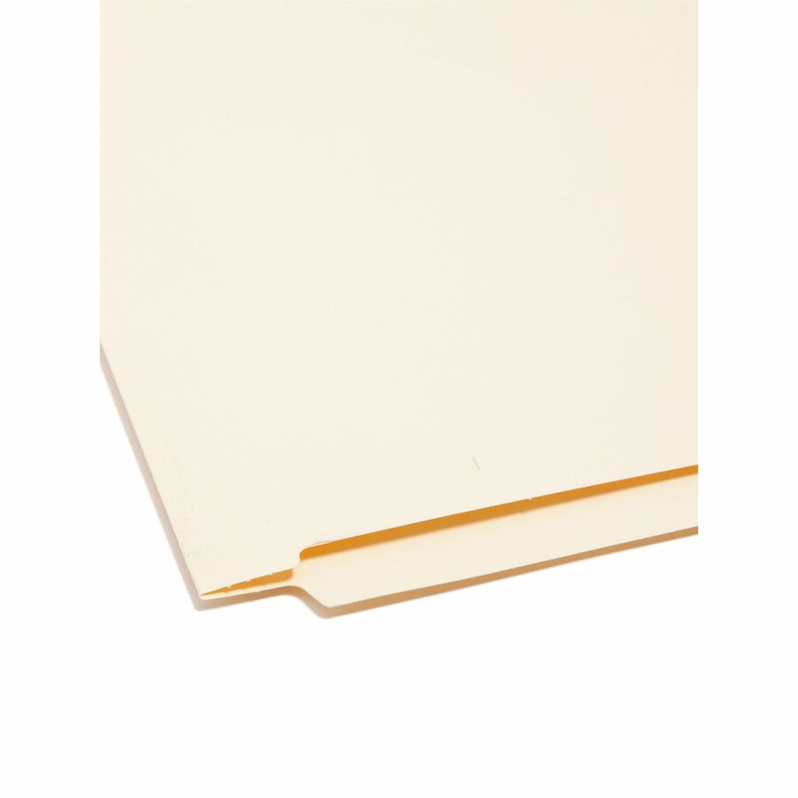 Heavyweight Manila End Tab Folders, 9.5" High Front, Straight 1-Ply Tabs, Letter Size, 0.75" Expansion, Manila, 100/Box
