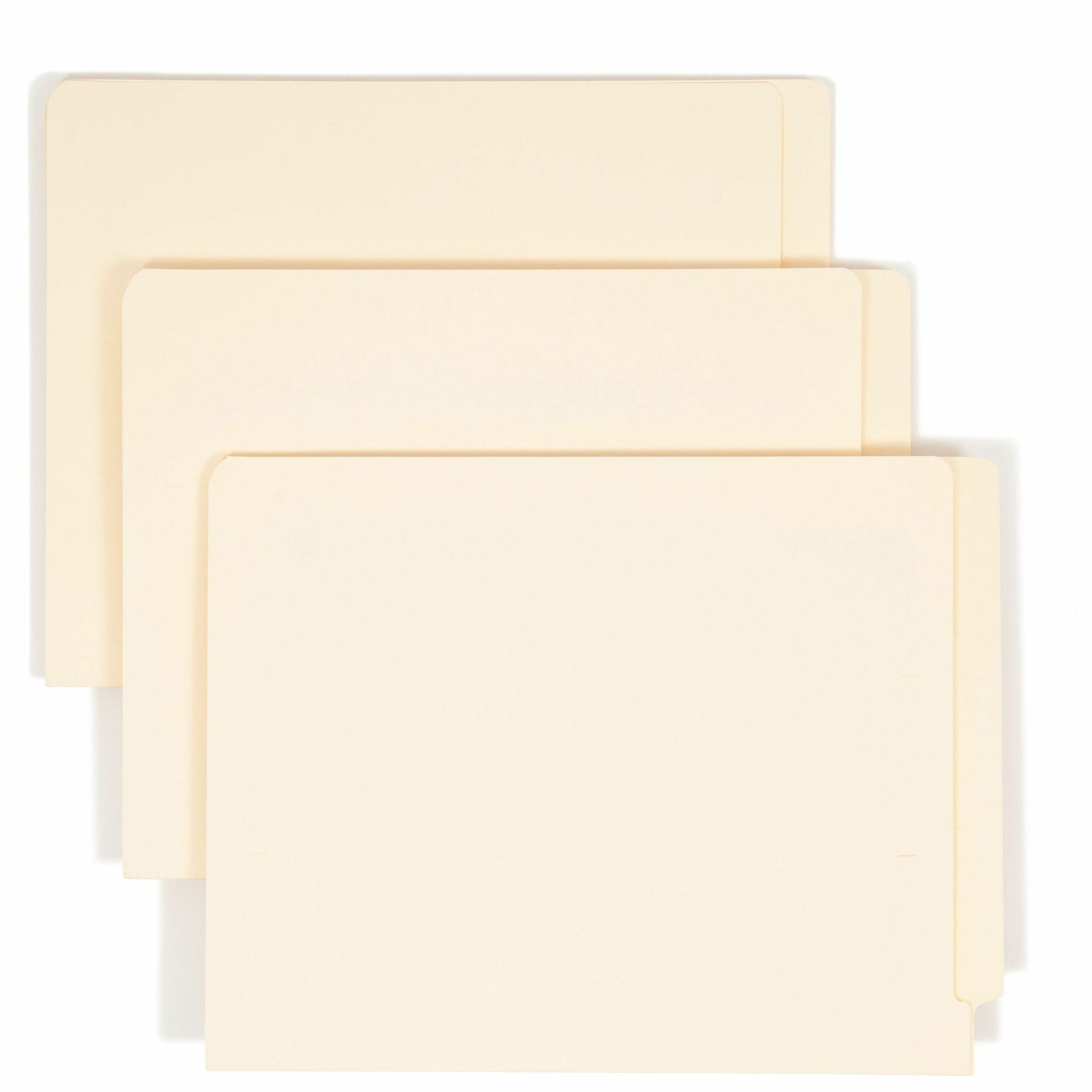 Heavyweight Manila End Tab Folders, 9.5" High Front, Straight 1-Ply Tabs, Letter Size, 0.75" Expansion, Manila, 100/Box