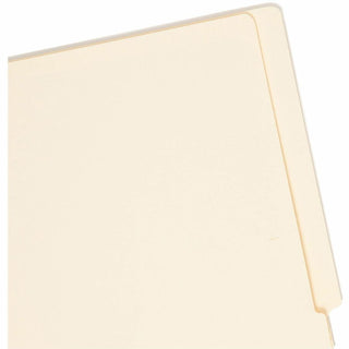 Heavyweight Manila End Tab Folders, 9.5" High Front, Straight 1-Ply Tabs, Letter Size, 0.75" Expansion, Manila, 100/Box