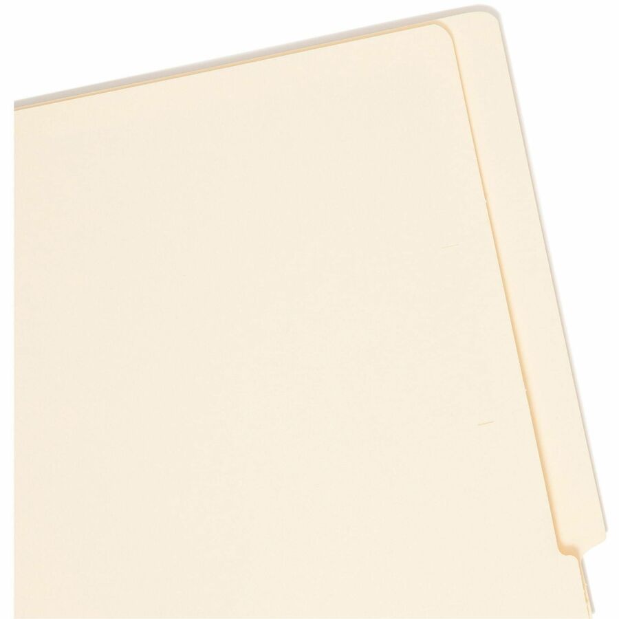 Heavyweight Manila End Tab Folders, 9.5" High Front, Straight 1-Ply Tabs, Letter Size, 0.75" Expansion, Manila, 100/Box