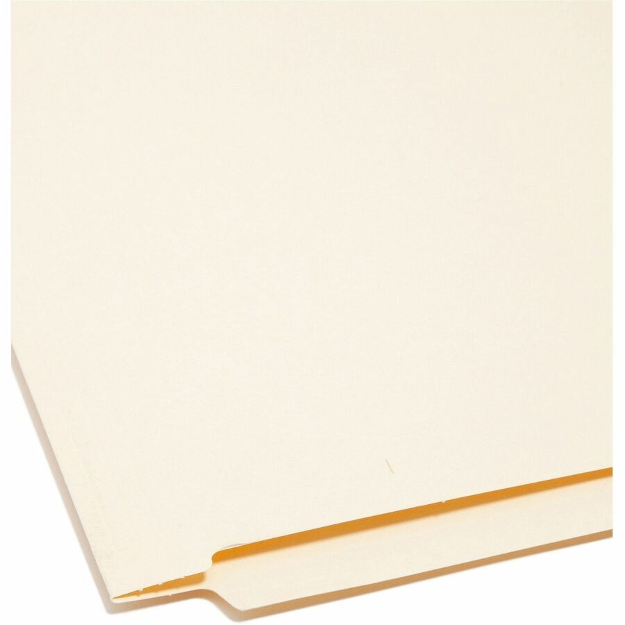 Heavyweight Manila End Tab Folders, 9.5" High Front, Straight 1-Ply Tabs, Letter Size, 0.75" Expansion, Manila, 100/Box
