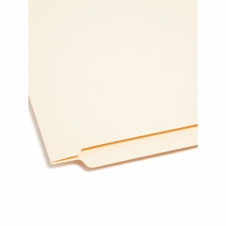 Heavyweight Manila End Tab Folders, 9" High Front, Straight Tabs, Letter Size, 0.75" Expansion, Manila, 100/Box