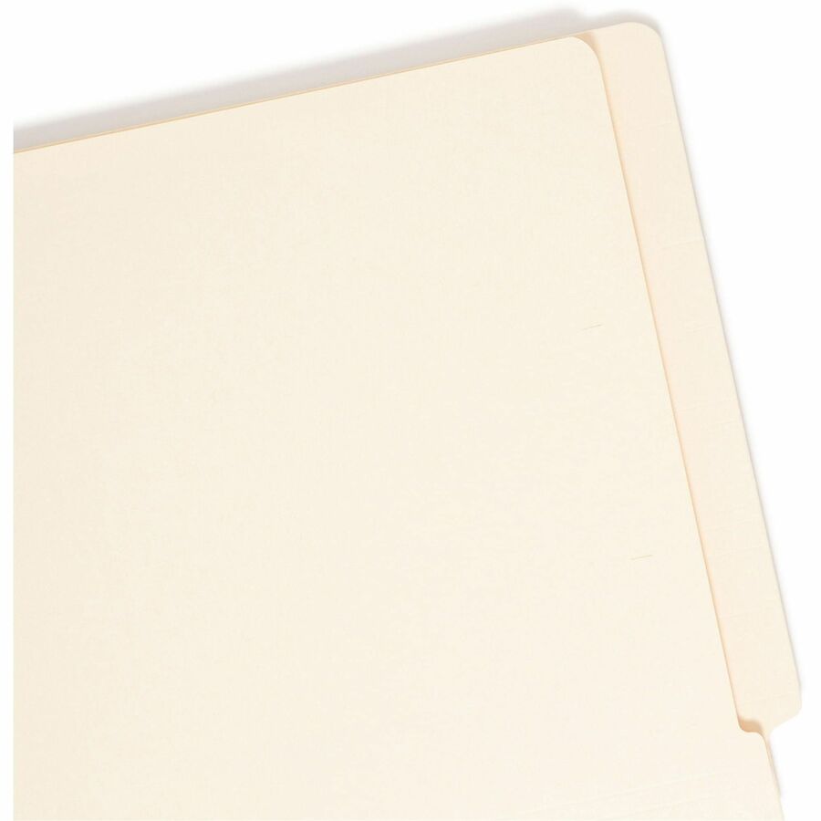 Heavyweight Manila End Tab Folders, 9.5" High Front, Straight Tabs, Letter Size, 0.75" Expansion, Manila, 100/Box