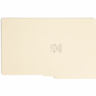 Heavyweight Manila End Tab Folders, 9.5" High Front, Straight Tabs, Letter Size, 0.75" Expansion, Manila, 100/Box