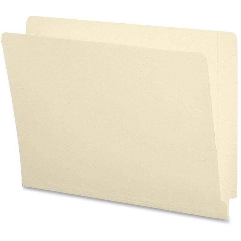 End Tab Folders with Antimicrobial Product Protection, Straight Tabs, Letter Size, 0.75" Expansion, Manila, 100/Box