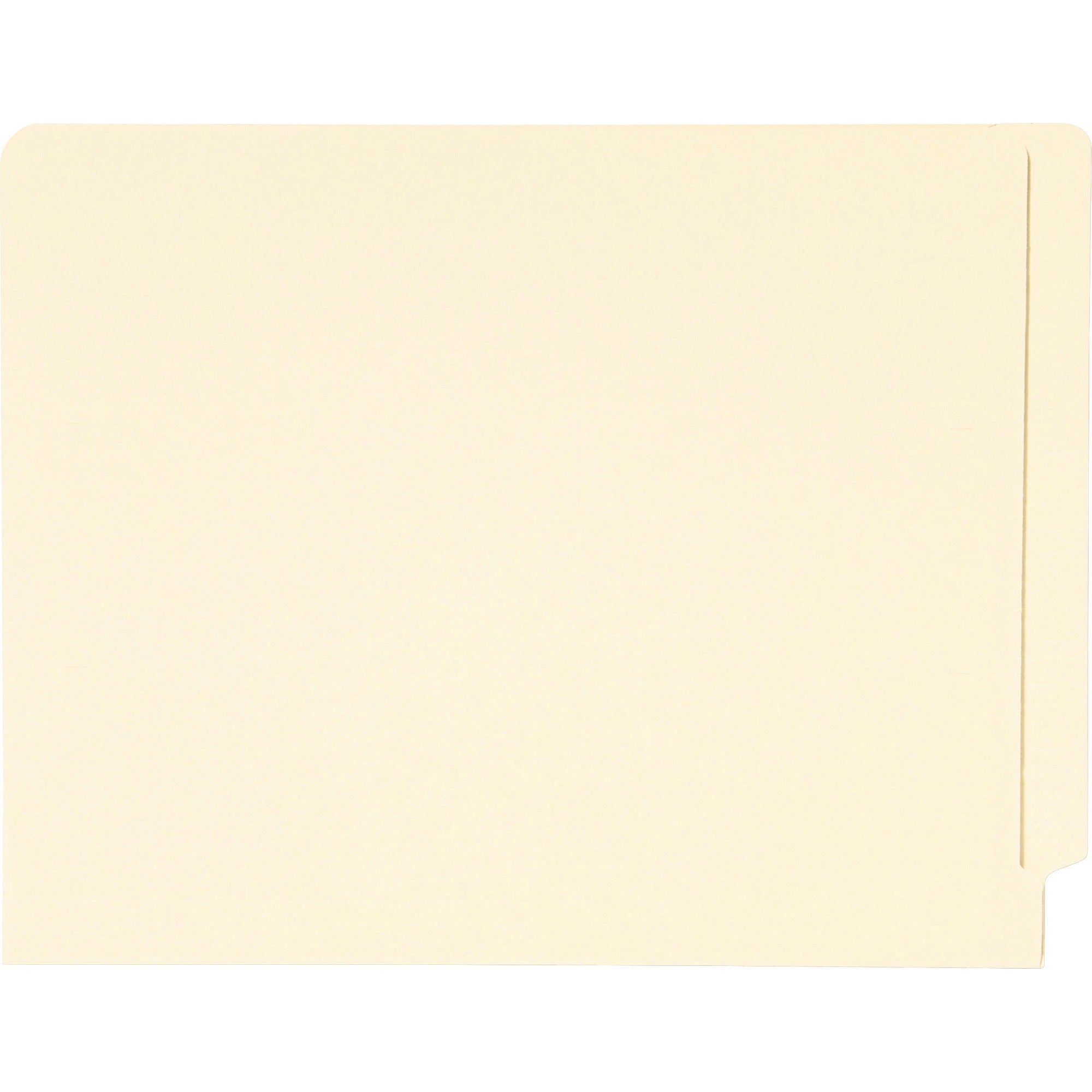 End Tab Folders with Antimicrobial Product Protection, Straight Tabs, Letter Size, 0.75" Expansion, Manila, 100/Box