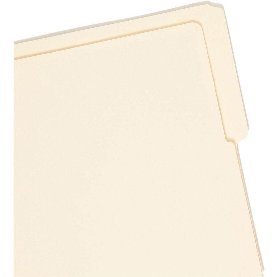Heavyweight Manila End Tab Folders, 9" High Front, 1/2-Cut Tabs: Top, Letter Size, 0.75" Expansion, Manila, 100/Box