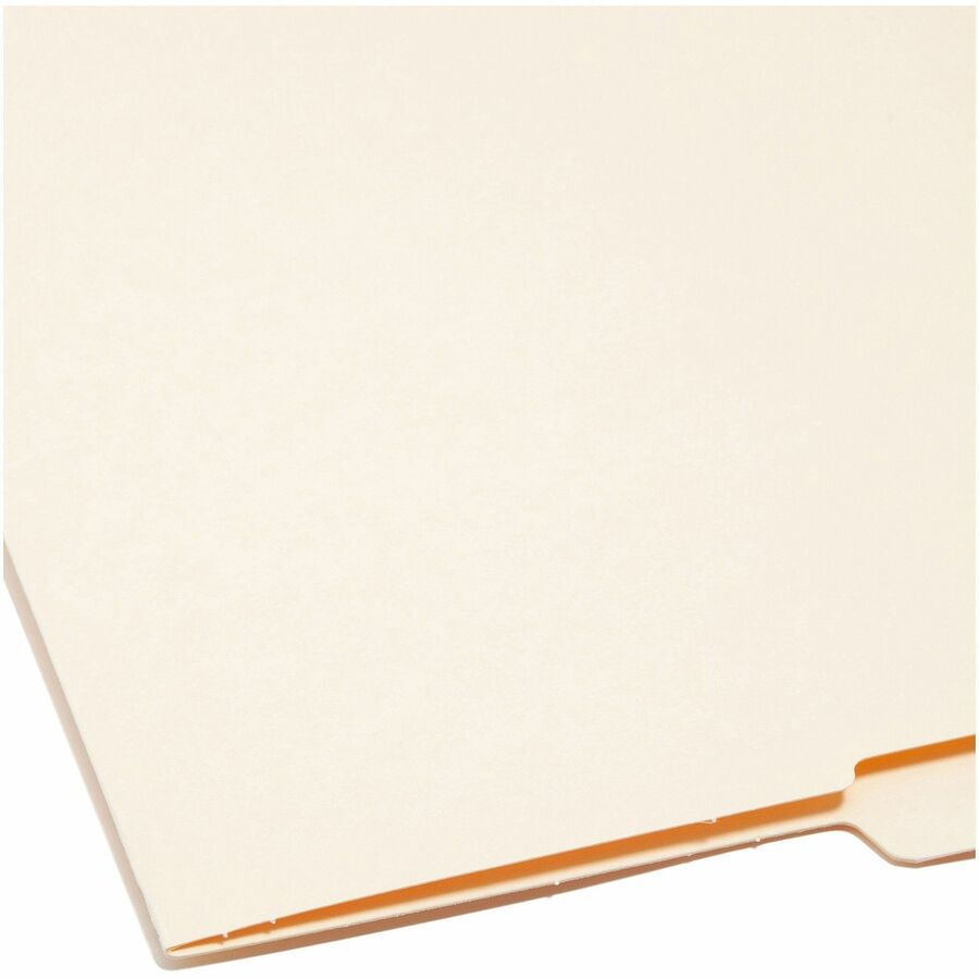 Heavyweight Manila End Tab Folders, 9" High Front, 1/2-Cut Tabs: Top, Letter Size, 0.75" Expansion, Manila, 100/Box