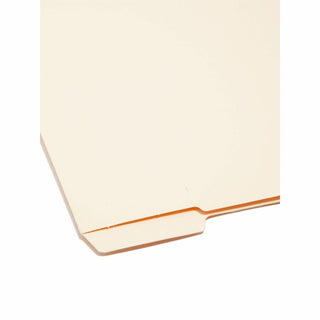 Heavyweight Manila End Tab Folders, 9" High Front, 1/3-Cut Tabs: Assorted, Letter, 0.75" Expansion, Manila, 100/Box
