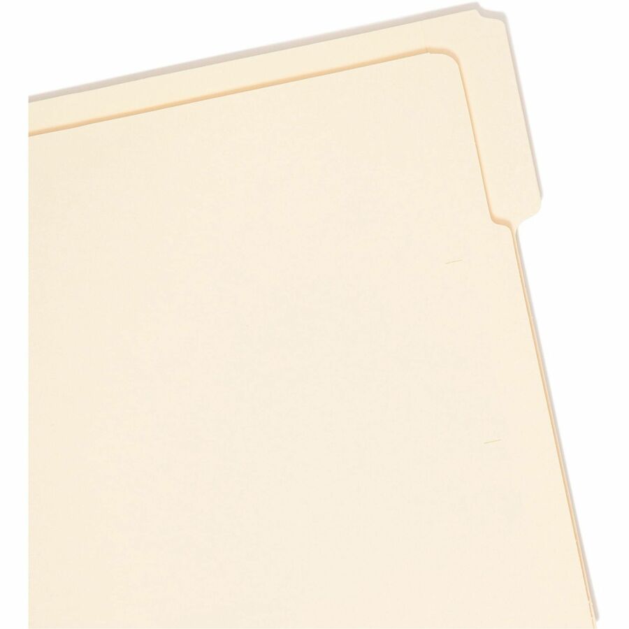 Heavyweight Manila End Tab Folders, 9" High Front, 1/3-Cut Tabs: Assorted, Letter, 0.75" Expansion, Manila, 100/Box
