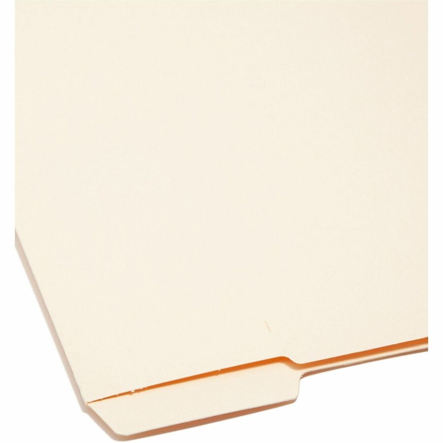 Heavyweight Manila End Tab Folders, 9" High Front, 1/3-Cut Tabs: Assorted, Letter, 0.75" Expansion, Manila, 100/Box