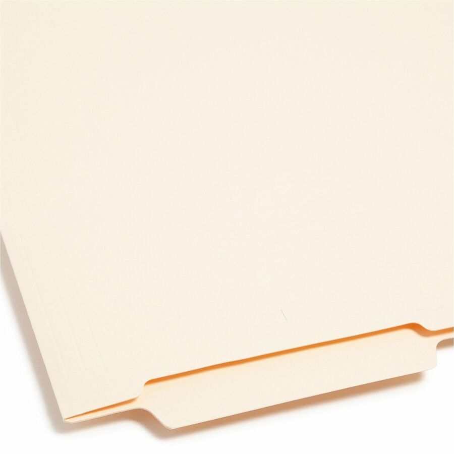 Smead Shelf-Master 1/3 Tab Cut Letter Recycled End Tab File Folder - 8 1/2" x 11" - 3/4" Expansion - End Tab Location - Bottom Tab Position - Manila - 10% Recycled - 100 / Box
