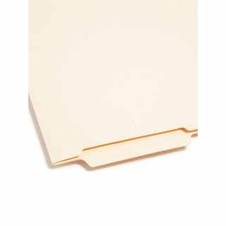 Smead Shelf-Master 1/3 Tab Cut Letter Recycled End Tab File Folder - 8 1/2" x 11" - 3/4" Expansion - End Tab Location - Bottom Tab Position - Manila - 10% Recycled - 100 / Box
