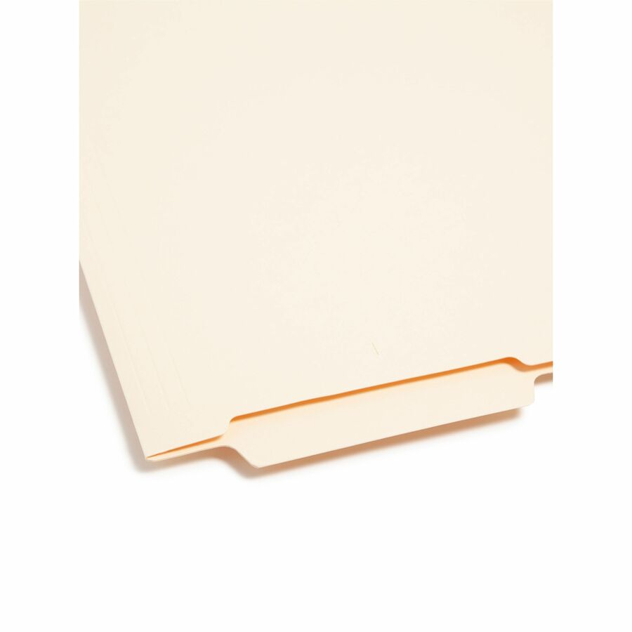 Smead Shelf-Master 1/3 Tab Cut Letter Recycled End Tab File Folder - 8 1/2" x 11" - 3/4" Expansion - End Tab Location - Bottom Tab Position - Manila - 10% Recycled - 100 / Box