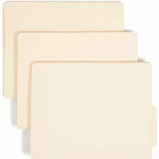 Smead Shelf-Master 1/3 Tab Cut Letter Recycled End Tab File Folder - 8 1/2" x 11" - 3/4" Expansion - End Tab Location - Bottom Tab Position - Manila - 10% Recycled - 100 / Box