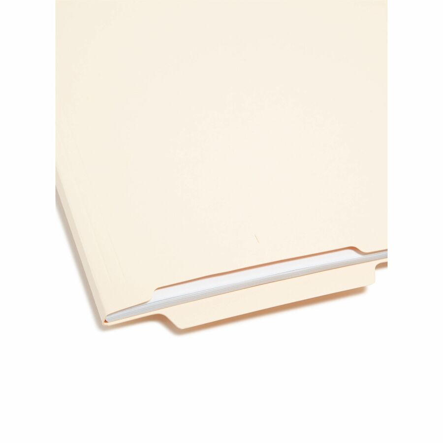 Smead Shelf-Master 1/3 Tab Cut Letter Recycled End Tab File Folder - 8 1/2" x 11" - 3/4" Expansion - End Tab Location - Bottom Tab Position - Manila - 10% Recycled - 100 / Box