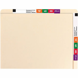 Heavyweight Manila End Tab Conversion File Folders, Straight Tabs, Letter Size, 0.75" Expansion, Manila, 100/Box
