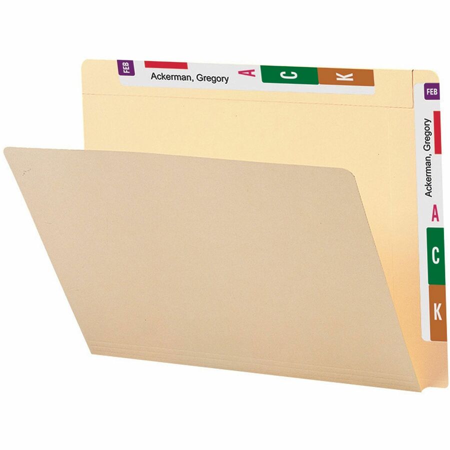 Heavyweight Manila End Tab Conversion File Folders, Straight Tabs, Letter Size, 0.75" Expansion, Manila, 100/Box