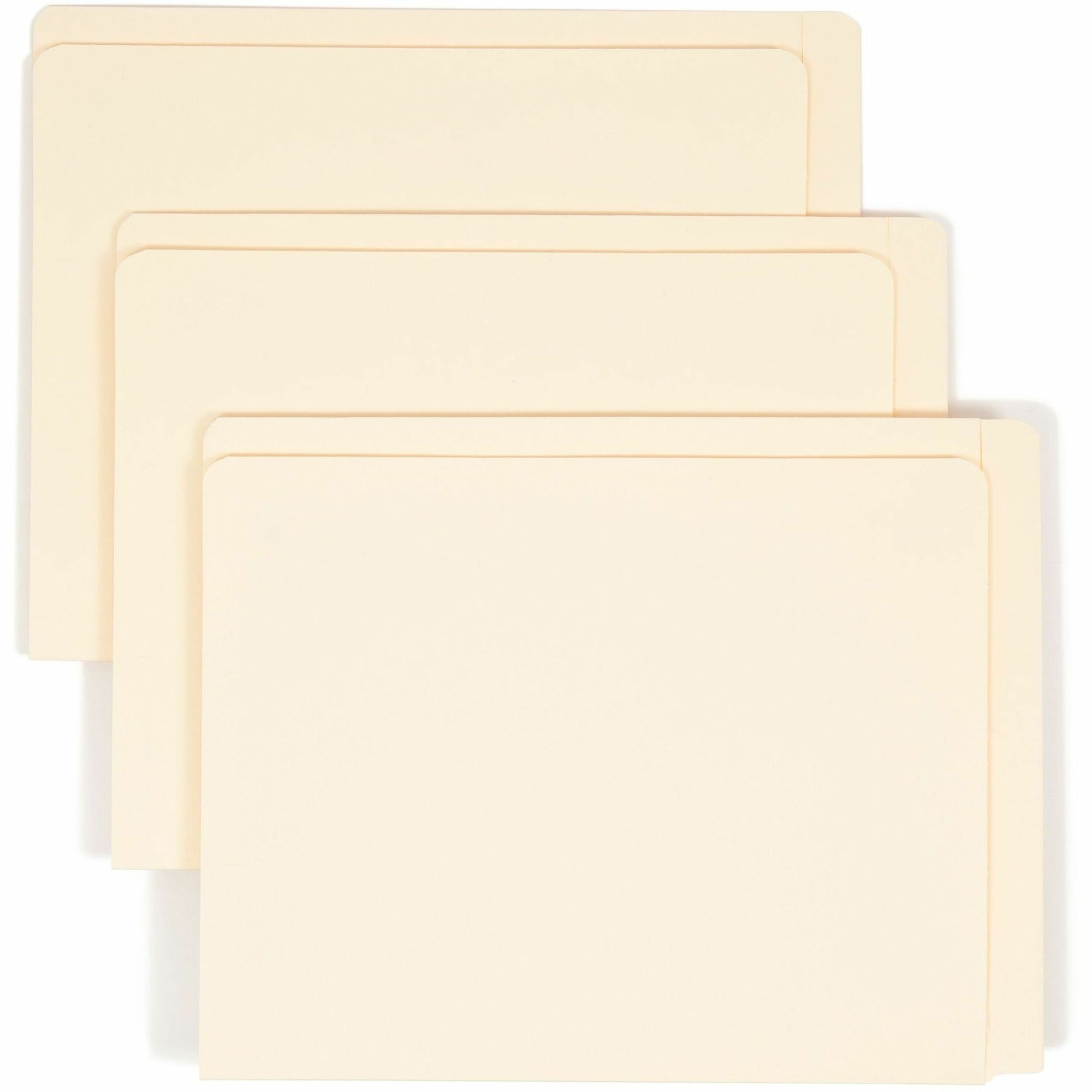 Heavyweight Manila End Tab Conversion File Folders, Straight Tabs, Letter Size, 0.75" Expansion, Manila, 100/Box