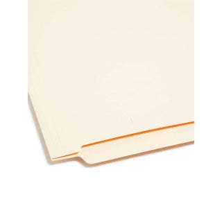 Shelf-Master Heavyweight Manila End Tab Folders, Straight Tabs, Letter Size, 0.75" Expansion, Manila, 50/Box