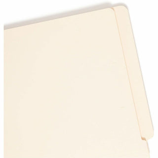 Shelf-Master Heavyweight Manila End Tab Folders, Straight Tabs, Letter Size, 0.75" Expansion, Manila, 50/Box