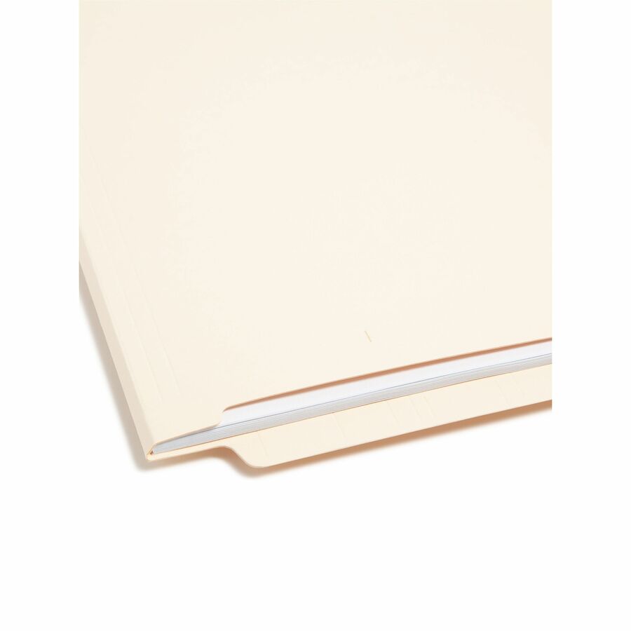 Shelf-Master Heavyweight Manila End Tab Folders, Straight Tabs, Letter Size, 0.75" Expansion, Manila, 50/Box