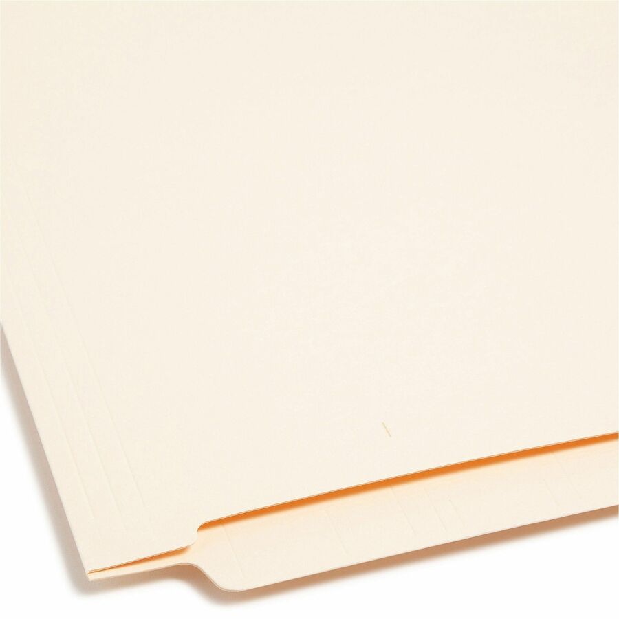 Shelf-Master Heavyweight Manila End Tab Folders, Straight Tabs, Letter Size, 0.75" Expansion, Manila, 50/Box