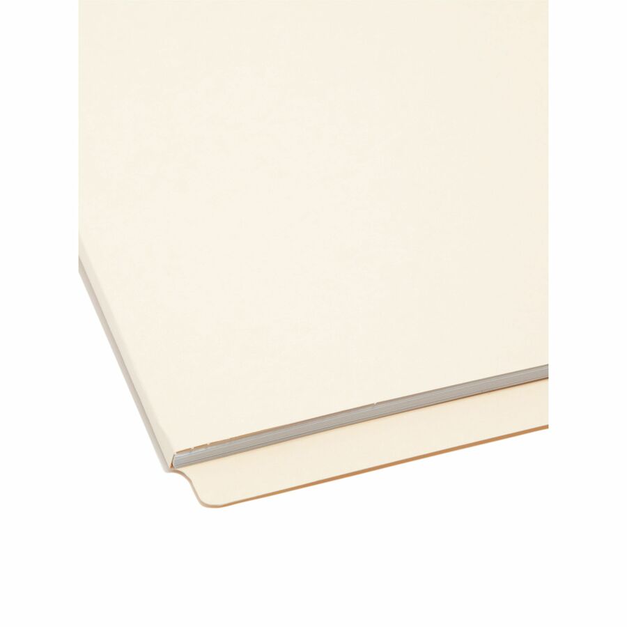 Extended End Tab Manila Folders, Straight Tabs, Letter Size, 0.75" Expansion, Manila, 100/Box