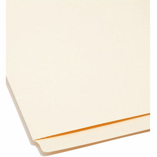 Extended End Tab Manila Folders, Straight Tabs, Letter Size, 0.75" Expansion, Manila, 100/Box